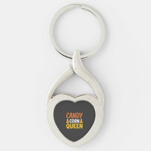 Porte-clés Reine Candy Corn Graphique Halloween_1 (Devant)