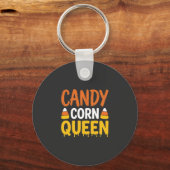 Porte-clés Reine Candy Corn Graphique Halloween_1 (Recto)