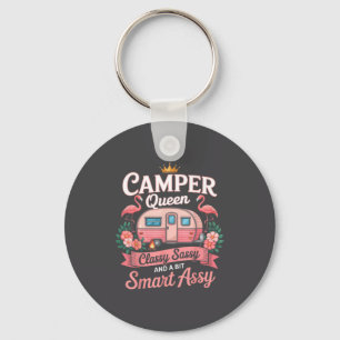 Porte-clés Reine de caravane Cly Sy intelligente Y Camping Rv