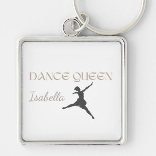 Porte-clés Reine de Danse Personnalisée, Cadeau ou Elle, Ball