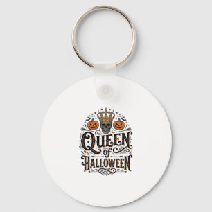 Porte-clés Reine de Halloween Vintage Crâne Chemise de Citrou
