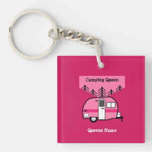Porte-clés Reine du Camping-Car - Drôle de Camping Caravane R