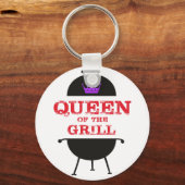 Porte-clés Reine Du Grill, Rouge Couronne Violet (Recto)