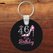 Porte-clés Reine joyeux anniversaire 46 ans (Recto)