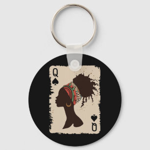 Porte-clés Reine noire afro drogue fière mélanine afro-améric