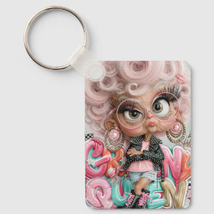 Porte-clés Reine Punk Grincheuse et Sassy