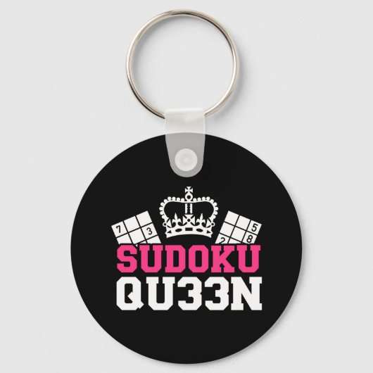 Porte-clés reine Sudoku (Recto)