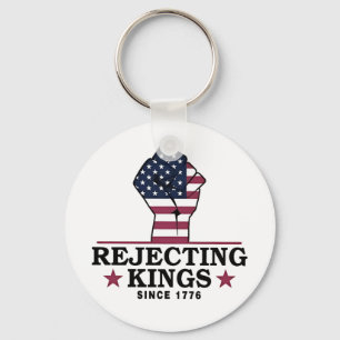 Porte-clés Rejeter les rois depuis 1776 4 juillet anti-Trump
