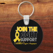 Porte-clés Rejoignez La Lutte Pour Soutenir La Sensibilisatio (Recto)