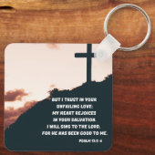 Porte-clés Réjouissez dans l'amour indéfectible de Dieu Psaum (Verso)