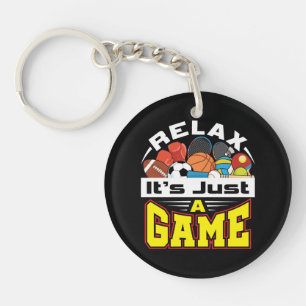 Porte-clés Relax C'est juste un jeu PE Enseignant Gym Coach