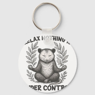 Porte-clés Relax Nothing Is Under Control Funny Sarcastic Opo