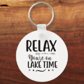 Porte-clés Relax Vous êtes sur le lac Time (Recto)