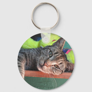 Porte-clés Relaxant Tiger Chat Love