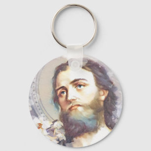 Porte-clés Religieux Vintage catholique Saint Joseph Porte - 