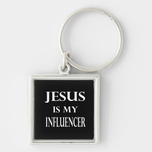 Porte-clés Religion - Jésus est mon influenceur (Devant)