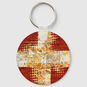 Porte-clés Religious halftone cross