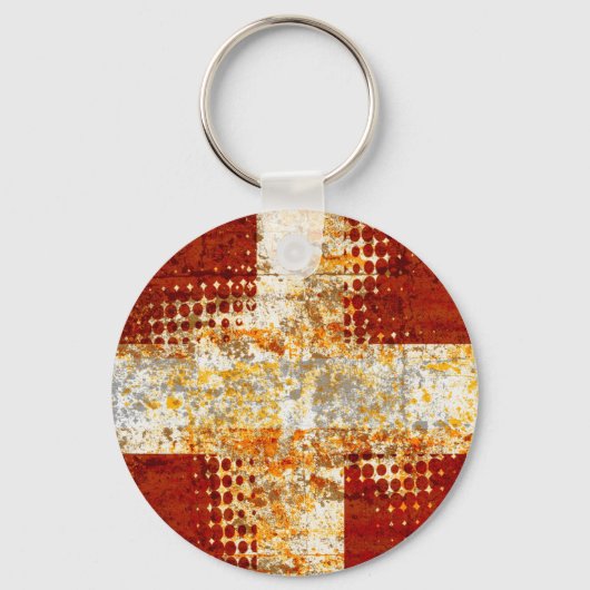 Porte-clés Religious halftone cross (Recto)