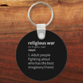 Porte-clés Religious War Dictionary Sarcastic Definition Funn (Recto)