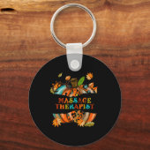 Porte-clés Remerciements Grateful Massage Thérapist Citrouill (Recto)