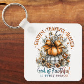 Porte-clés Remerciements Heureux Bénis (Recto)