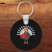 Porte-clés Remerciements Turquie Bowling Pin Matching Team Ca (Recto)