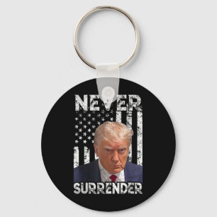 Porte-clés Remettre Trump Mug Shot 2024 - Drapeau américain f