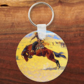 Porte-clés Remington Old West Horse et Cowboy (Recto)