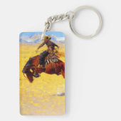 Porte-clés Remington Old West Horse et Cowboy (Dos)