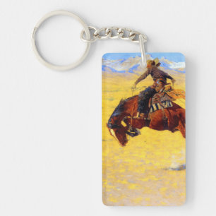 Porte-clés Remington Old West Horse et Cowboy