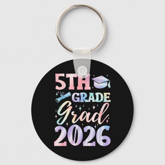 Porte-clés Remise des diplômes 5e année Cl 2026 École Élément (Recto)