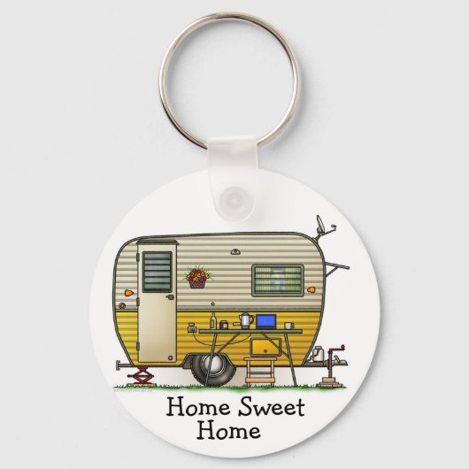 Porte-clés Remorque Camper Aloha HSH (Recto)