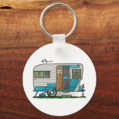 Porte-clés Remorque Camper Deluxe (Recto)