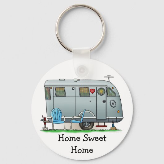 Porte-clés Remorque Camper Spartan RV HSH (Recto)