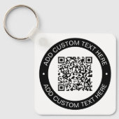 Porte-clés Remplacez par votre propre code QR téléchargé ou v (Recto)