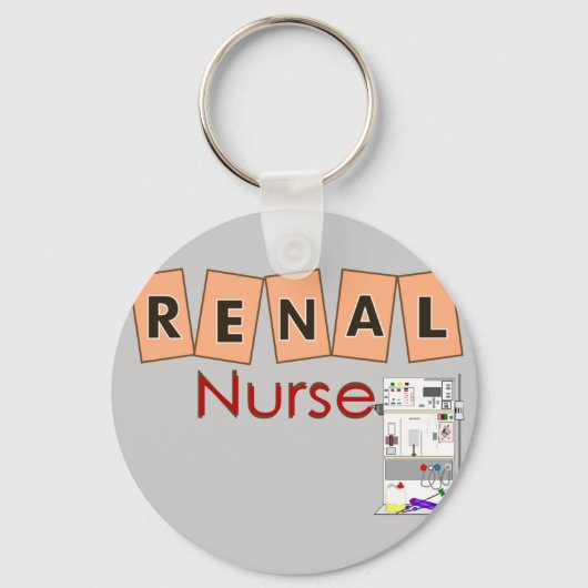 Porte-clés Renal Nurse Fresenius Machine Design (Recto)