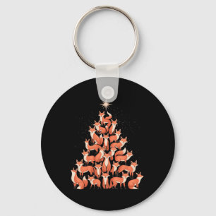 Porte-clés Renard Arbre de Noël Fox Xmas Arbre Femmes & G
