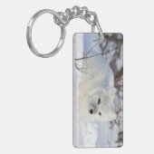 Porte-clés Renard arctique en hiver (Devant gauche)