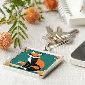 Porte-clés Renard Art Déco (Côté)