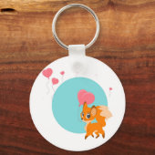 Porte-clés Renard avec Porte - clé de ballon (Recto)
