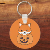 Porte-clés Renard En Citrouille Sweet Foxes Heureux Halloween (Recto)