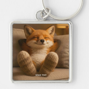 Porte-clés Renard Mignon Fantastique Et Chaussettes