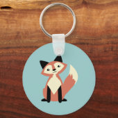 Porte-clés Renard mignon tête inclinée (Recto)