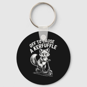 Porte-clés Renard parti pour causer un chahut cottagecore cha