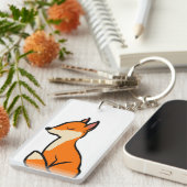 Porte-clés Renard personnalisable (Devant droit)