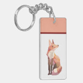 Porte-clés Renard, pixelart, Pixel Art (Devant gauche)