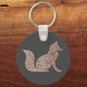 Porte-clés Renard pointu coloré (Recto)