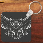 Porte-clés Renard rusé de la forêt — par BurnsInHell (Verso)