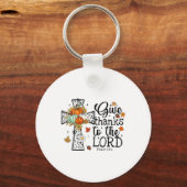 Porte-clés Rendez Grâce Au Seigneur  (Recto)