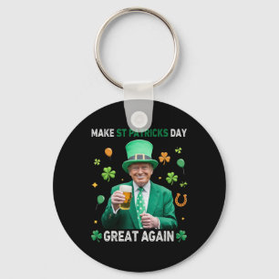 Porte-clés Rendez la Saint-Patrick grande à nouveau Leprechau